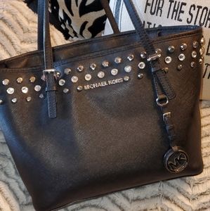 Michael Kors Purse Bling Jet Set Bag Hard To Find